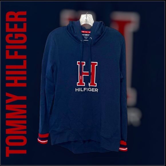 Tommy Hilfiger Hooded Pullover Hoodie Size L NWT - Picture 1 of 11